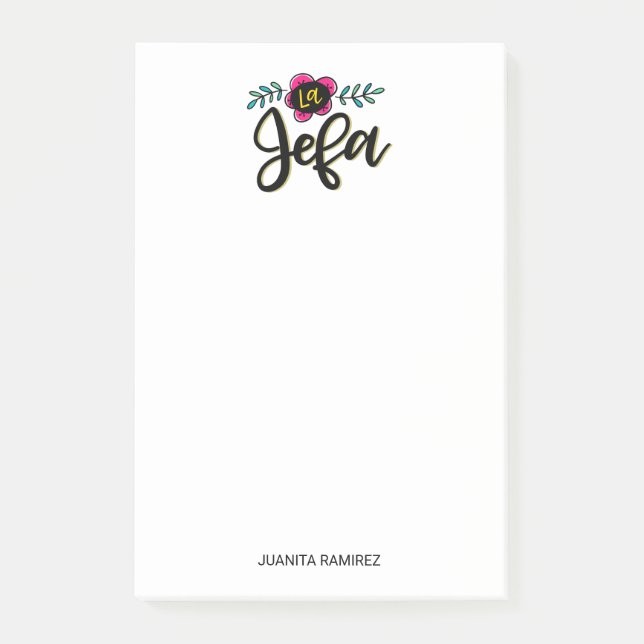 La Jefa Post-it Notes (Front)