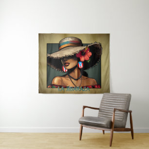 La Jíbaraza 8 – Puerto Rican Jíbara Art • Boricua Tapestry