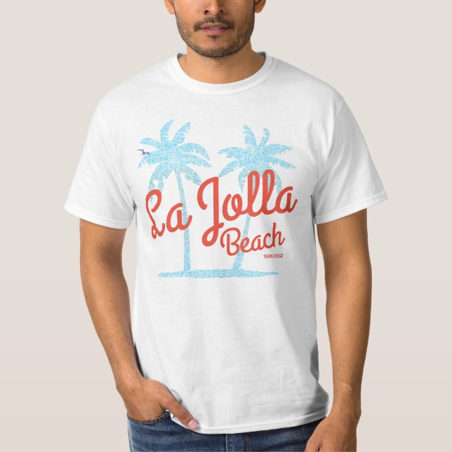 La Jolla Beach San Diego California  T-Shirt (Front)