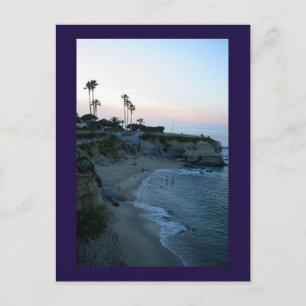 La Jolla Beach Sunset Custom California Postcards