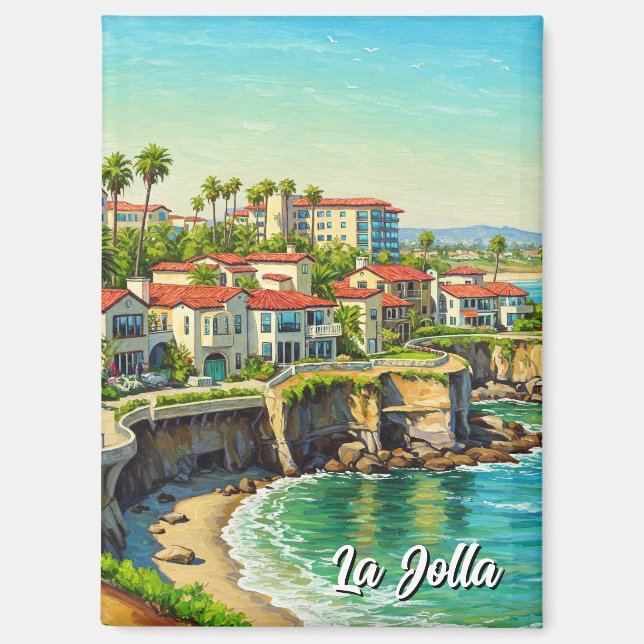 La Jolla California Travel Magnet (Front)