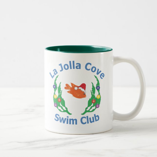 La Jolla Cove Swim Club Santa Mug (Right)