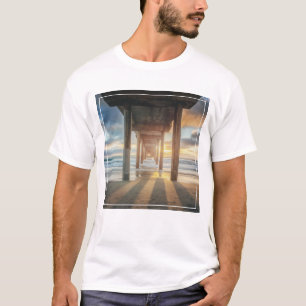 La Jolla, Scripps'S Pier At Sunset   San Diego T-Shirt