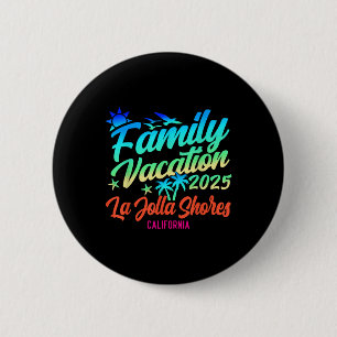 La Jolla Shores Beach California Family Vacation S 6 Cm Round Badge