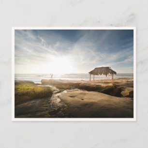 La Jolla Sunset San Diego Windnsea Beach Photo Postcard