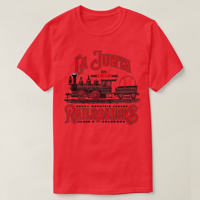 La Junta Railroaders T-Shirt (Design Front)