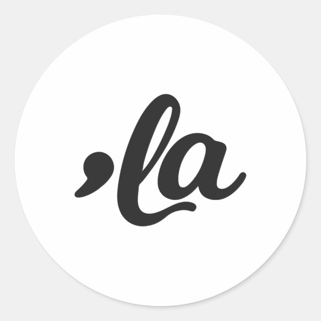 La - Kamala Harris 2024 Madam President Vote Kamal Classic Round Sticker (Front)