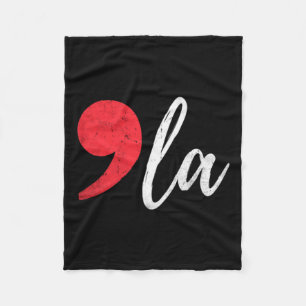 La Kamala Harris For President 2024 Election Coma  Fleece Blanket