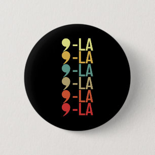 La Kamala Harris President 2024 Vintage Election 6 Cm Round Badge
