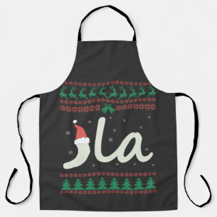 La Kamala Harris Ugly Christmas Sweater Election Apron