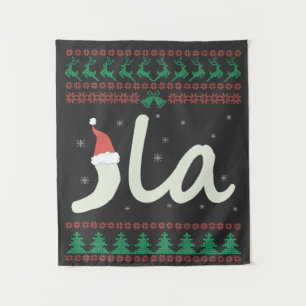 La Kamala Harris Ugly Christmas Sweater Election Tapestry