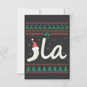La Kamala Harris Ugly Christmas Sweater Election Thank You Card