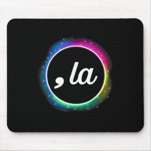 La - Kamala Shirt Cool Colourful Harris 2024 Comma Mouse Pad