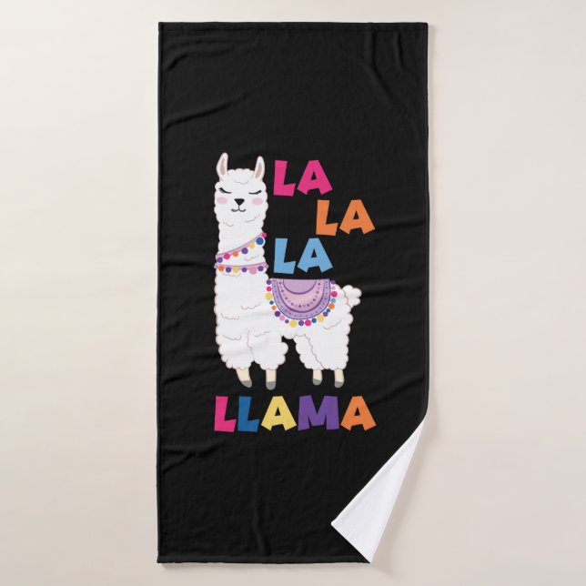 La La La Llama - Funny Singing Llama Bath Towel (Bath Towel)