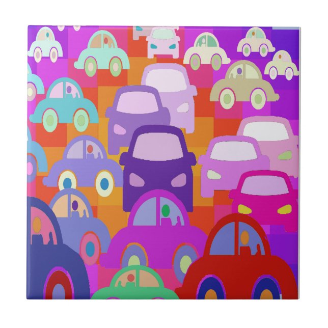 La La Land Commuters Ceramic Tile (Front)