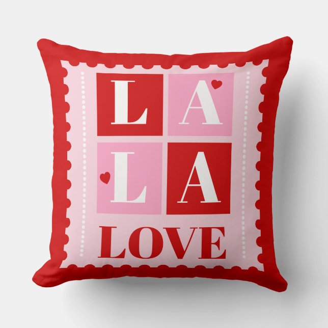 La La Love Valentine’s Day Cushion (Front)