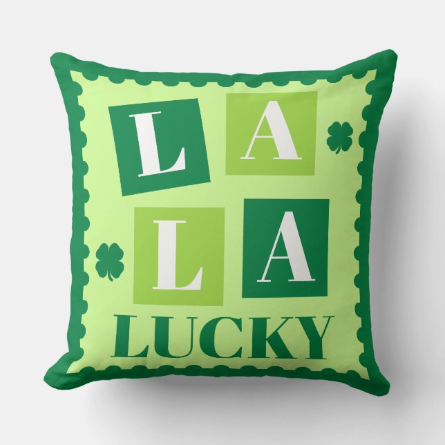 La La Lucky St. Patrick’s Day Cushion (Front)