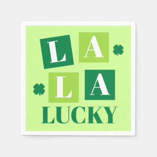 La La Lucky St. Patrick’s Day Green Napkin