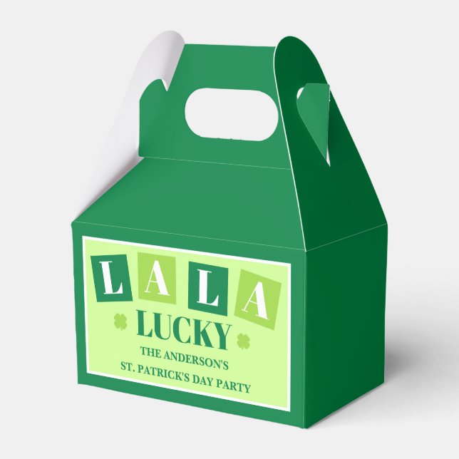 La La Lucky St. Patrick’s Day Party Favour Box (Front Side)