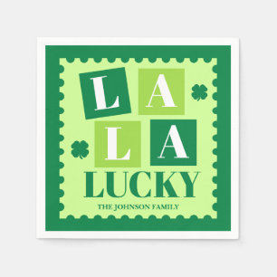 La La Lucky St. Patrick’s Day Party Napkin