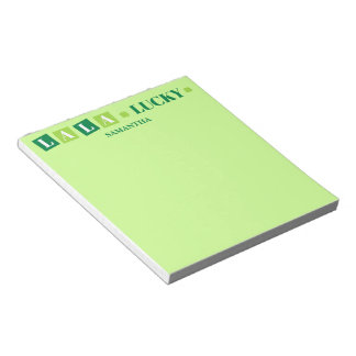 La La Lucky St. Patrick’s Day Personalized Notepad