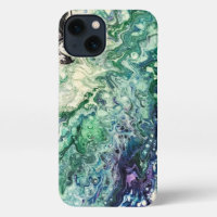 La Laguna painting blue teal white black