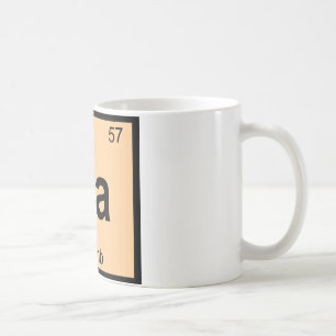 La - Lamb Chemistry Periodic Table Symbol Coffee Mug