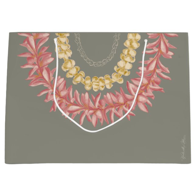 La Lei by Wander With Aloha Large Gift Bag (Front)