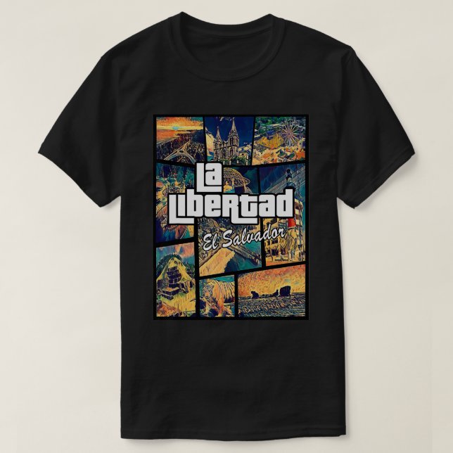 La Libertad El Salvador Proud Liberteos  T-Shirt (Design Front)