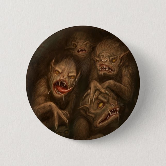 La lignée des dragons : M8 6 Cm Round Badge (Front)