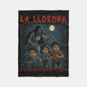 La Llorona Mexican Awesome Spanish Halloween Fleece Blanket