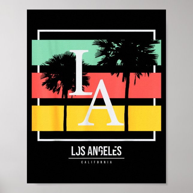 La Los Angeles California  Poster (Front)