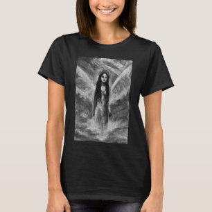 La Luna Dark Angel Fairy Woman Goth Fantasy Art T-Shirt