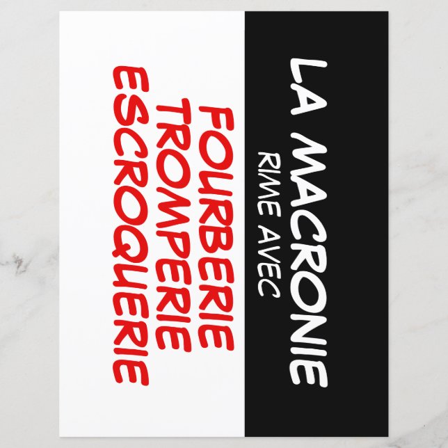 La Macronie Fourberie Tromperie Escroquerie paper2 (Front)