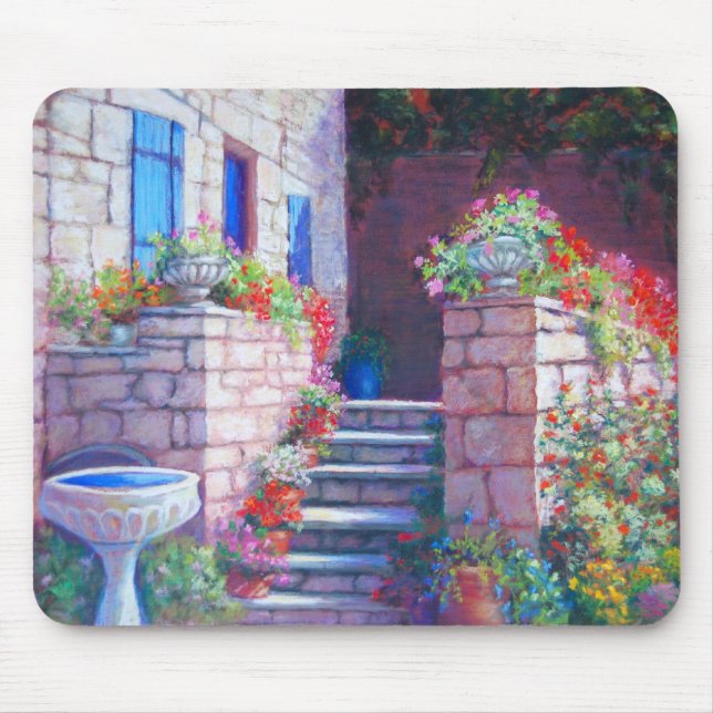 La maison bleue en Dordogne Mouse Pad (Front)