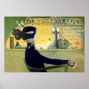 La Maison Moderne Art Nouveau Print by Orazi