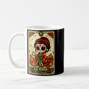 La Mama Call La Jefa Sugar Skull Skeleton Design Coffee Mug