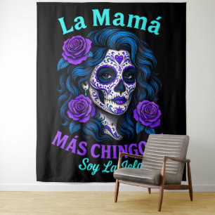 La Mamá Más Chingona Funny Spanish Mum Tapestry