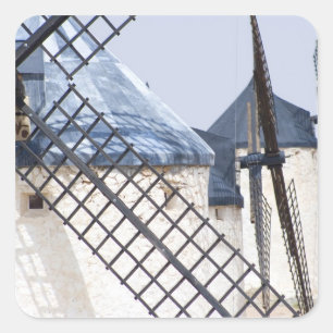 La Mancha, Spain. Don Quixote famously tilted at Square Sticker