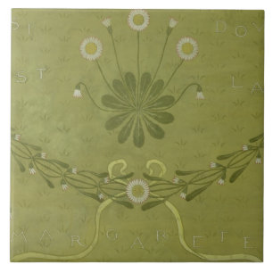 'La Margarete' wallpaper design, printed by Jeffre Tile