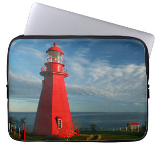 La Martre Lighthouse   Matane On The Gaspe Laptop Sleeve