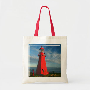 La Martre Lighthouse   Matane On The Gaspe Tote Bag