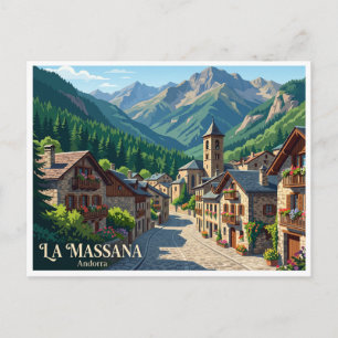La Massana Village Andorra Postcard