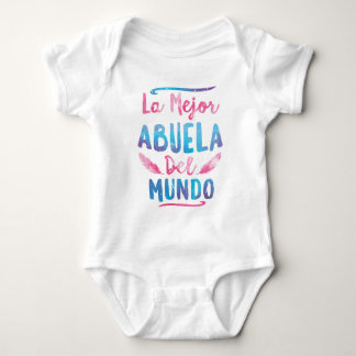 La Mejor Abuela Del Mundo Grandma Mothers Day Baby Bodysuit