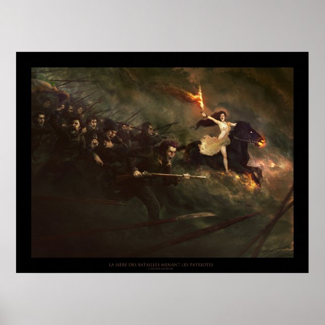 La mère des batailles menant les patriotes poster (Front)