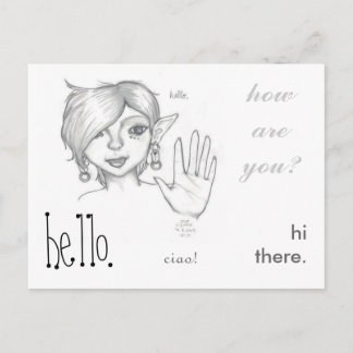 La Mia Amica. Postcard