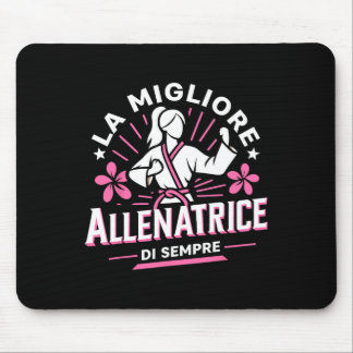 La Migliore Allenatrice Idee Regalo Maestra Karate Mouse Pad