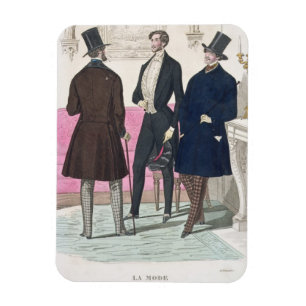 La Mode: Advertisement for 19th Century Men's Fash Magnet