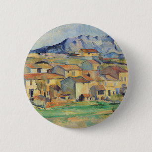 La Montagne Sainte-Victoire - Paul Cezanne - c1886 6 Cm Round Badge