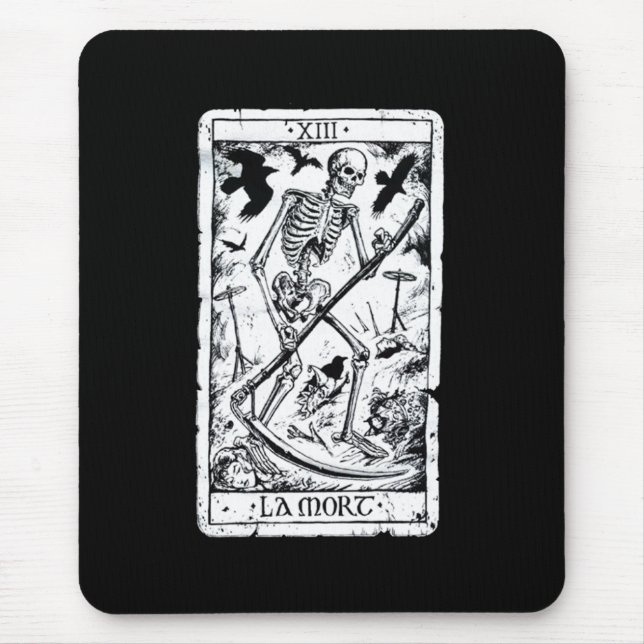 La Mort Tarot Card Mouse Pad (Front)